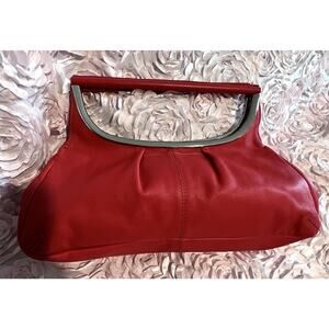 A|X Armani Exchange, Leather Hand Bag with silver hardware, preowned